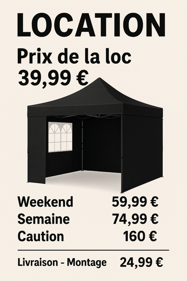 VEVOR Tonnelle Pop-up 304,8x304,8 cm Tente Tonnelle Jardin Parois Latérales Amovibles Sac à Roulettes Résistant aux UV Imperméable Tente Gazebo Portable pour Plein Air, Terrasse, Jardin, Fête, Camping