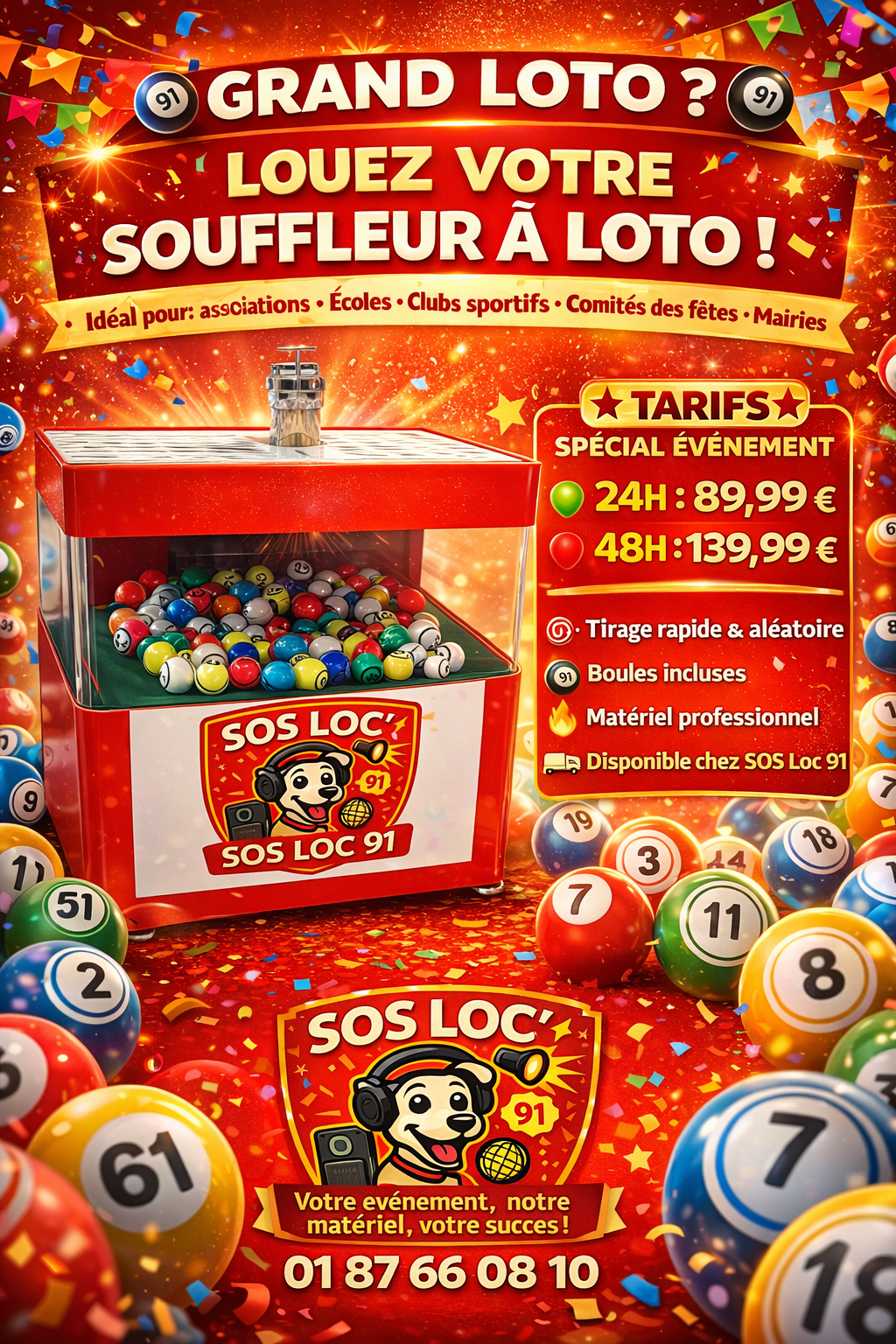 Soufflerie tirage loto
