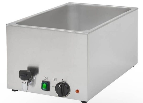 Bain-marie avec vidange Gn1/1 acier inoxydable 30 L