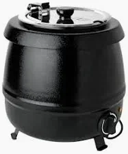 Bouilloire à soupe GSK1009, acier inoxydable, Ø 34 x 36 cm, 9 L, noir