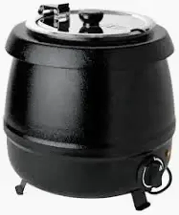 Bouilloire à soupe GSK1009, acier inoxydable, Ø 34 x 36 cm, 9 L, noir