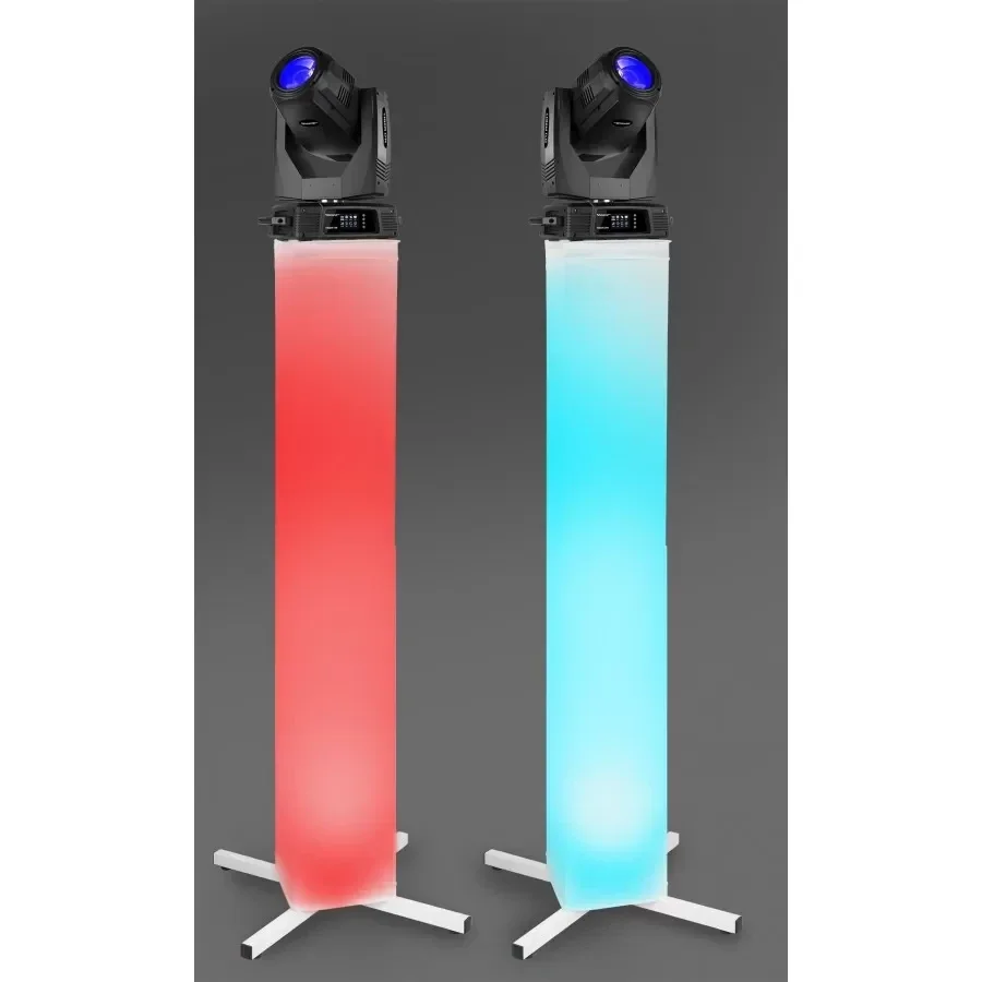 Totem DJ avec sacoche et lycra blanc  noir - DJP165-LS01K, lot de 2