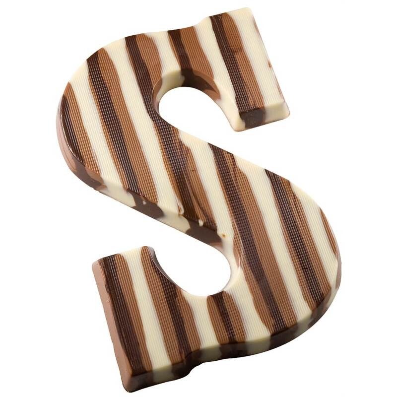 Chocoladeletter - Gemarmerd