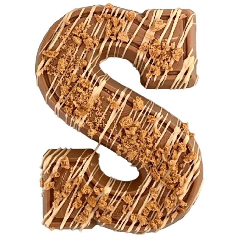 Gevulde letter - Melk met slagroomvulling speculoos