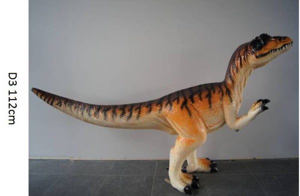D3 dinosauriërs  lopend polyester résine 112 cm