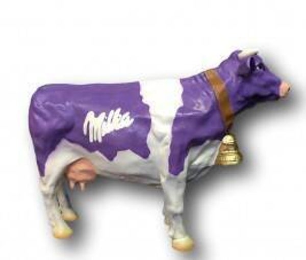 DHD KS285 Koe met bel milka polyester résine 100 x 90 cm