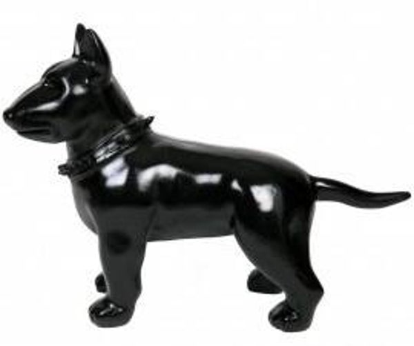DHC54 Hond Bulterrië rood wit zwart polyester résine 115 cm