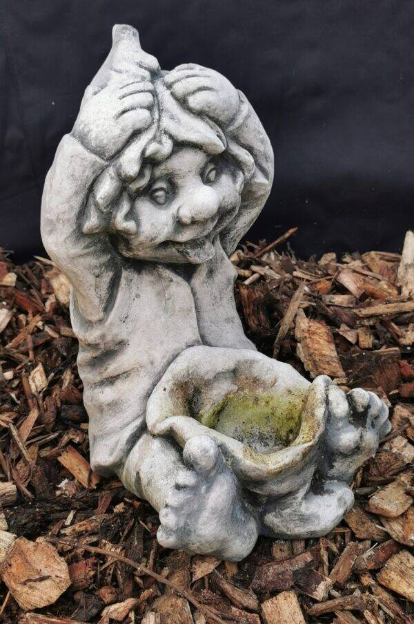 BETON LAAF MET POT ZIT 35 CM