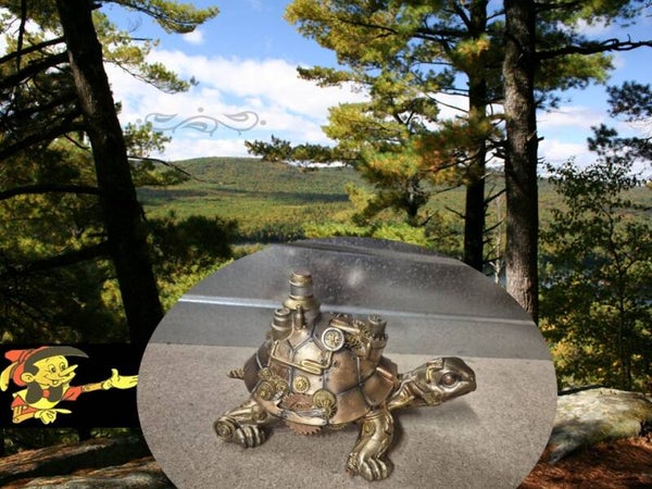 Schildpad steampunk 25 cm