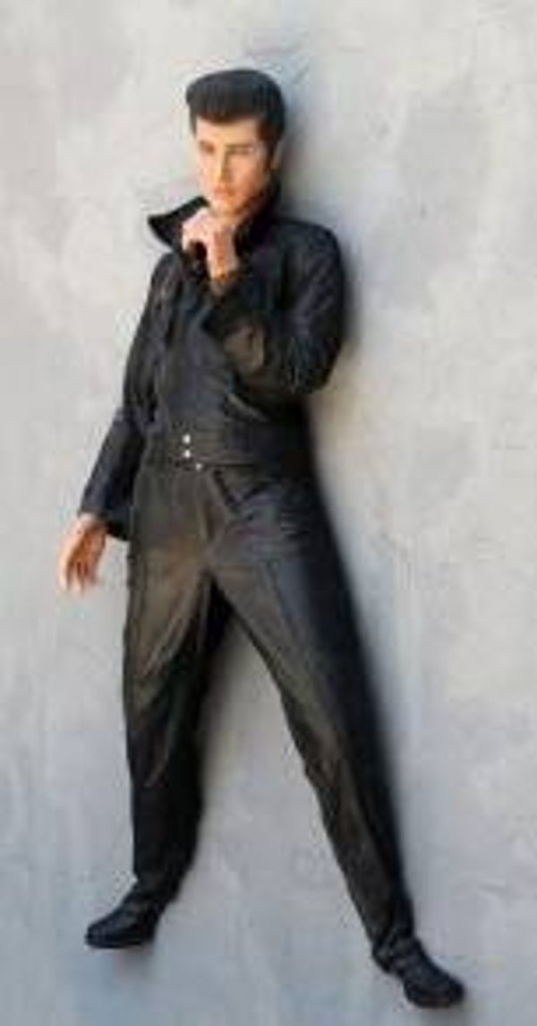 A123 Curiosa Elvis om op te hangen tegen de muur levensgroot 180 cm