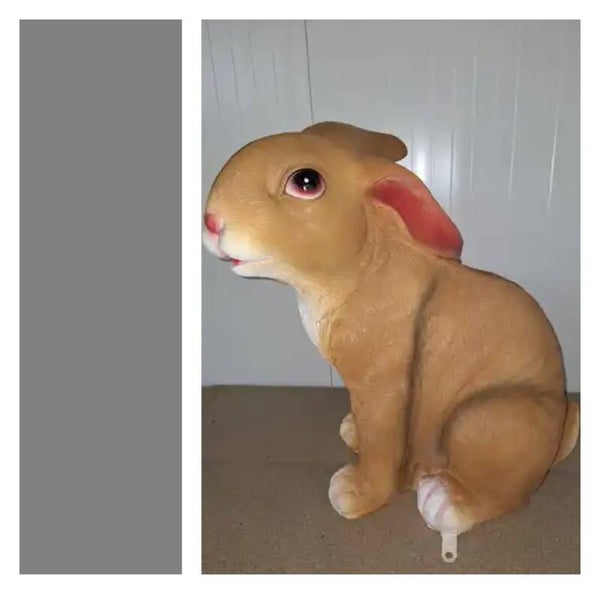 Konijn 1 m zit bruin