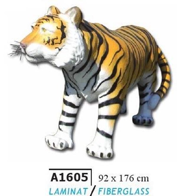 A1605 Jungle tijger polyester résine 92 x 176 cm