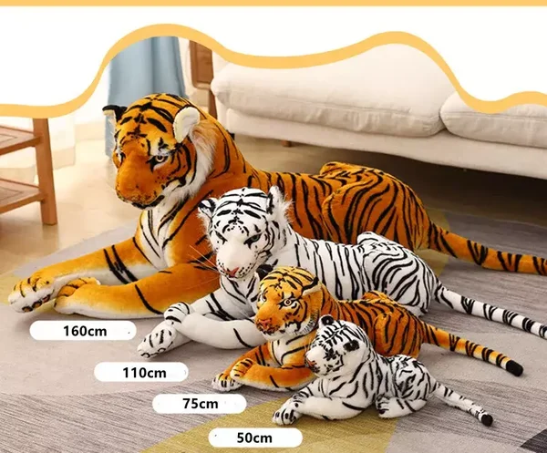 Knuffel tijger pluche 40-50 cm