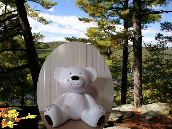 Beer zit wit 35 cm verp 2