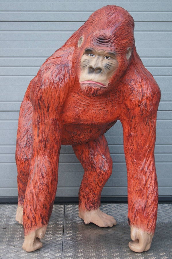 A1815 G25 Jungle Gorilla aap Bruin résine polyester 130 cm