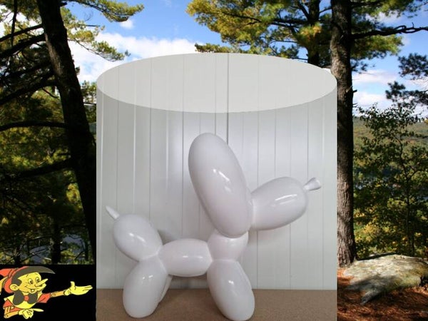 Ballon hond wit 50 cm verp 2