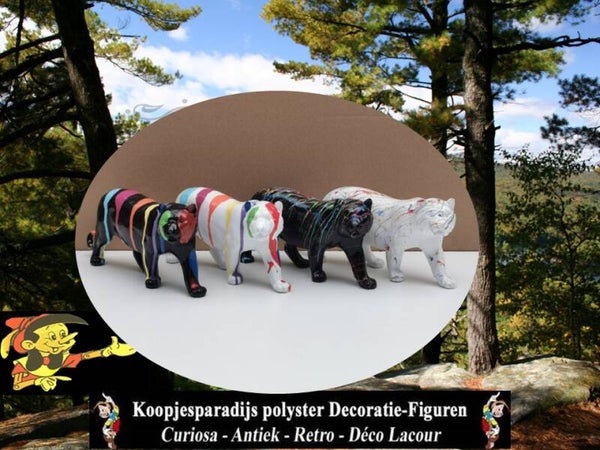 220606 Hars sculpture Chroom tijger 4ass 28 cm verp 8