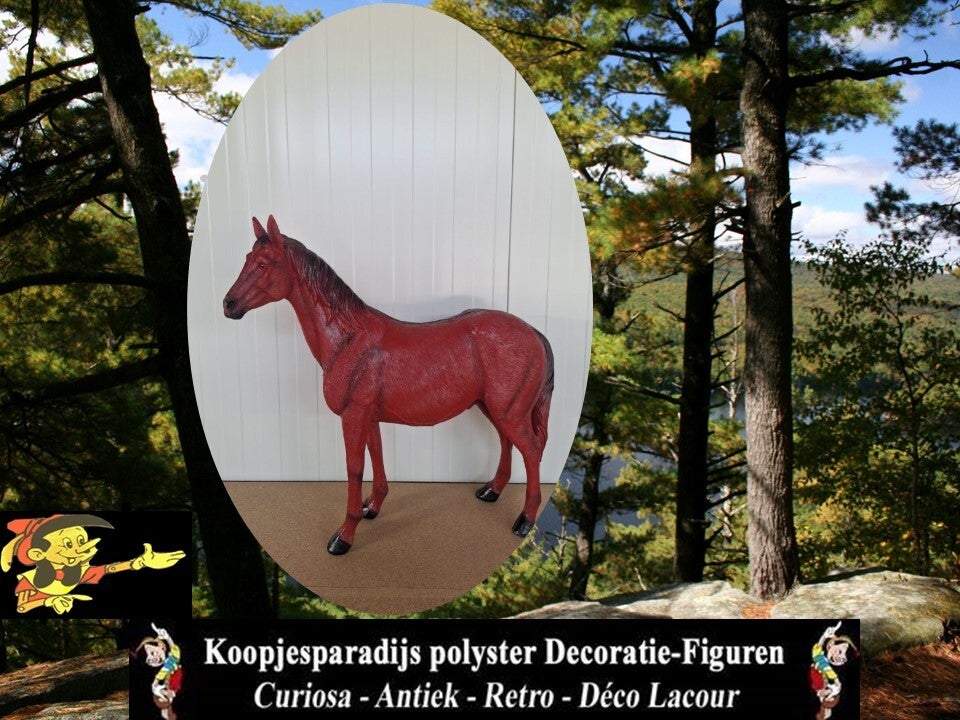paard staand bruin laminaat 70 CM