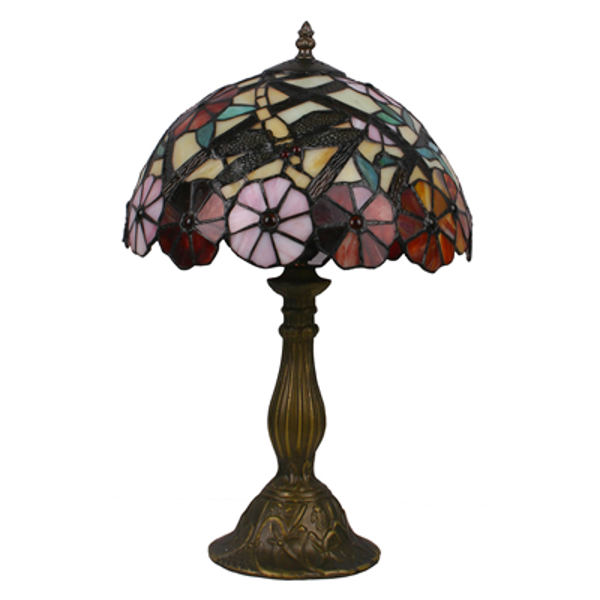 TL120006-8 Tiffany tafel lamp bloem 20 x 35 cm
