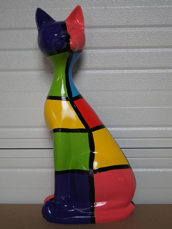 DPCR860 kat zit   multicolor blok polyester résine 60 cm