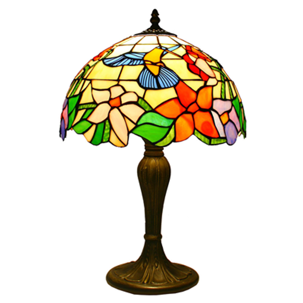 TL120046-12 Tiffany lamp bloemen mix 30 x 50 cm