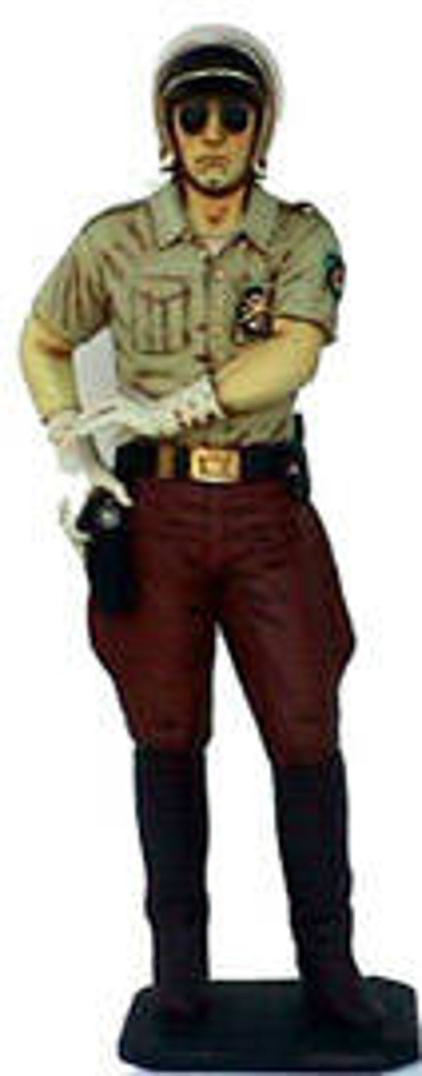 A1364 Curiosa USA05 U19 agent USA polyester résine 130 cm