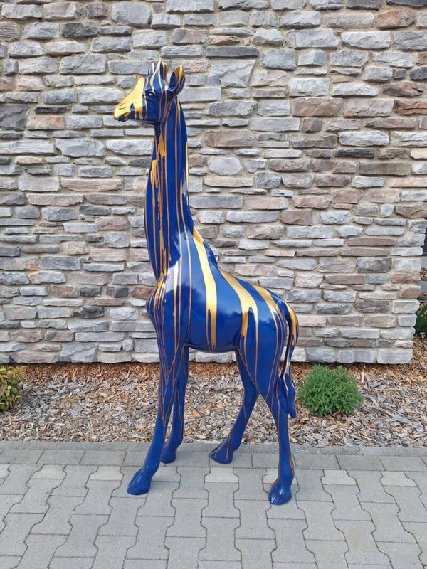 giraffe staand blauw druip 100 cm