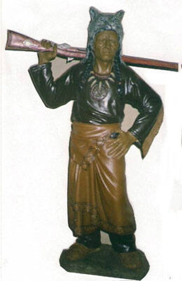 Horeca INDS17 INDIAAN MET GEWEER OP SCHOUDER 85 CM