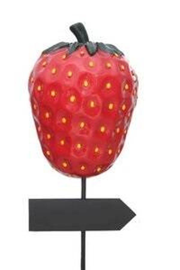 DA160 Horeca Aardbei groot op steel met schrijfbord 160cm