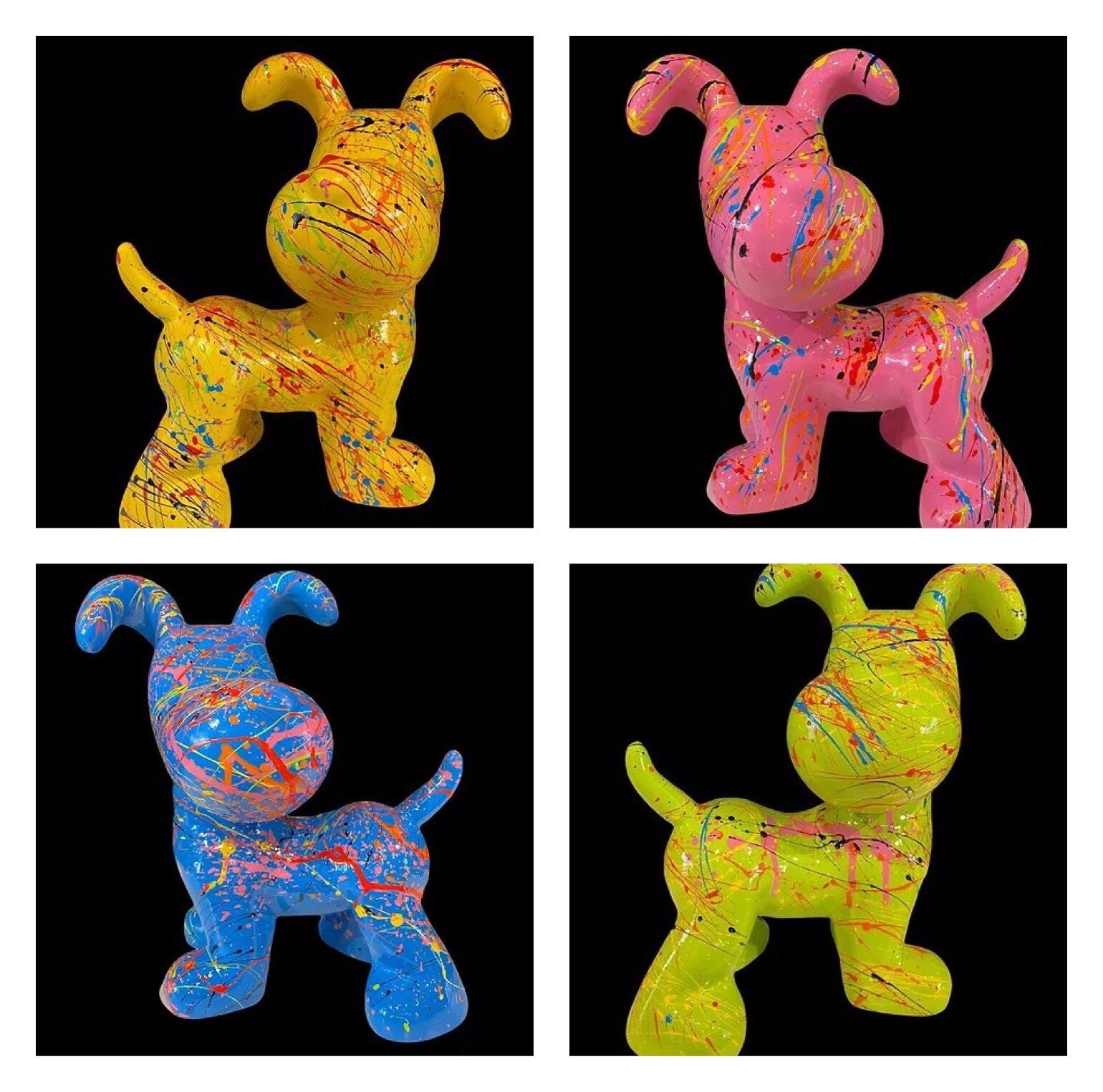 Cartoon Funny flapy hondje polyester multicolor spech 20 cm