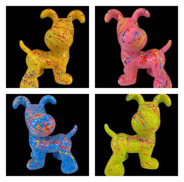 Cartoon Funny flapy hondje polyester multicolor spech 20 cm