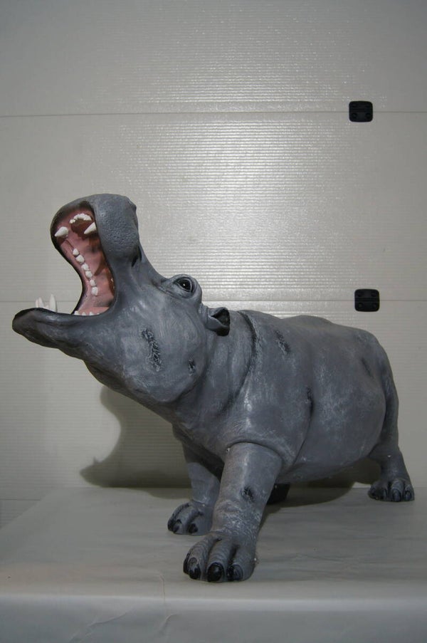 G2 Neushoorn met open muil 100 cm