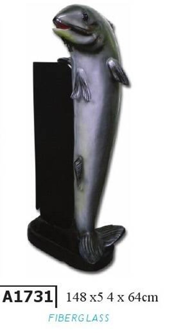 Horeca A1731 Vis met schrijfbord polyester résine 150 Cm