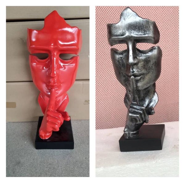 DM311062 Denker design masker SST  polyester Regine rood 62 cm