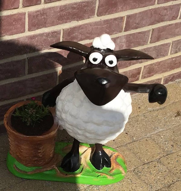 DSC50 Funny Schaap met planter 40 cm