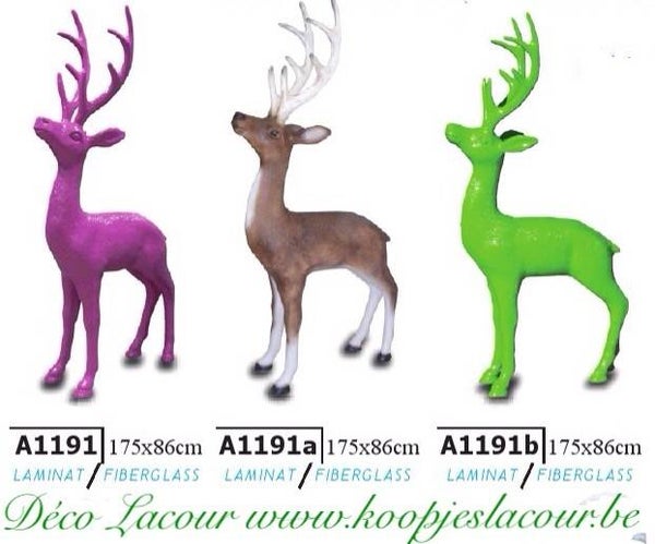 Bos A1191a Hert staand bruin polyester résine 176 x 86 cm