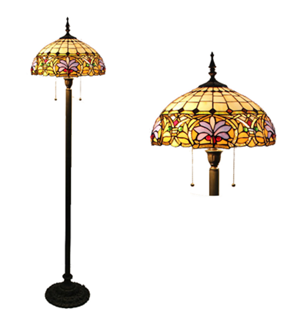 FL160072-16 Two lights Tiffany floor lamp