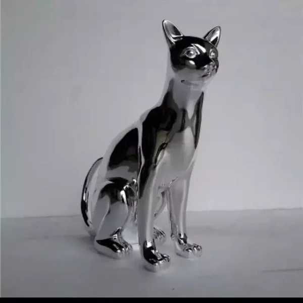 Kat zit chroom 37 x25 cm