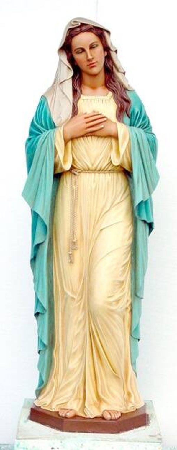 Curiosa Maria van Lourdes polyester résine 180 cm