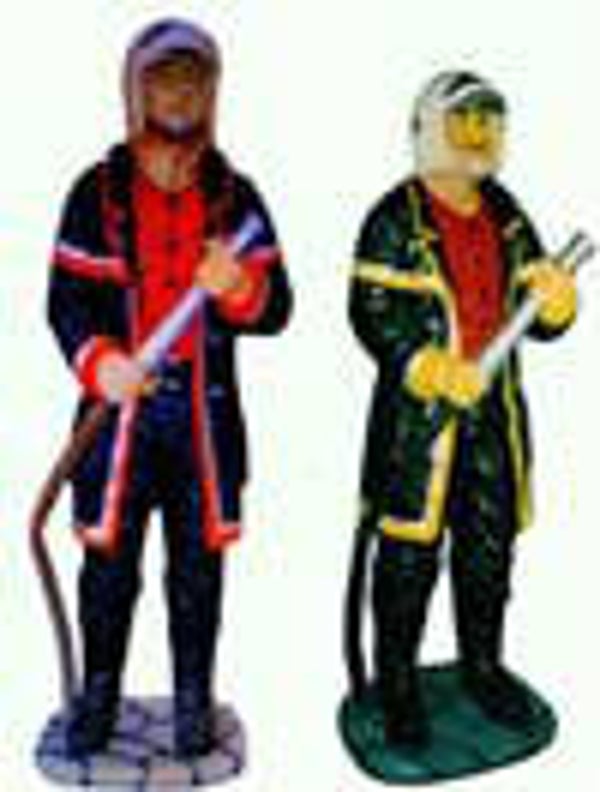 BW039 Curiosa Brandweerman polyester résine 180 CM