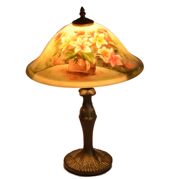 TRH130002 13 inch Reverse Hand Painted Lamp glowin