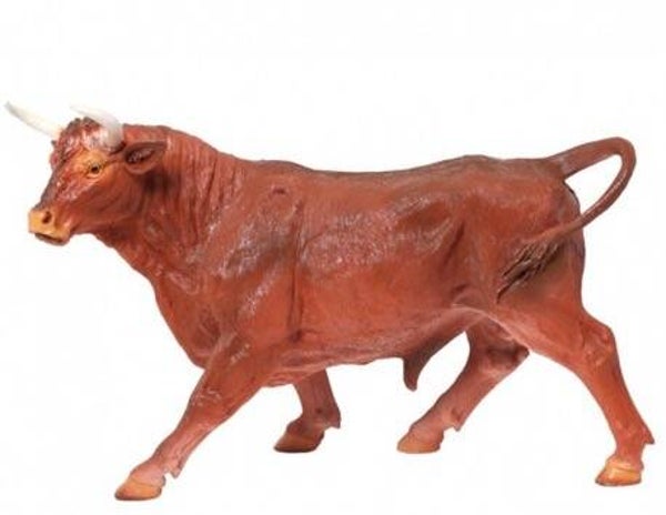 DHD Stier bruin of zwart polyester résine 60 cm