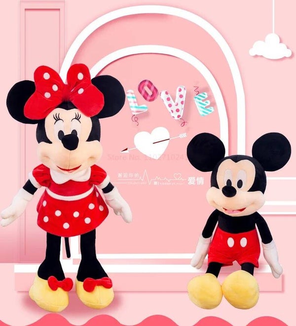 Hot Disney Kawaii Mickey Minnie Mouse Gevulde Pluche Pop Pluche 40 cm verp 6