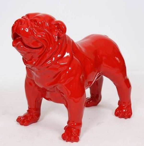 Az206 Hond Engelse bulldog extra glad multicolor splach 60 x 90 cm