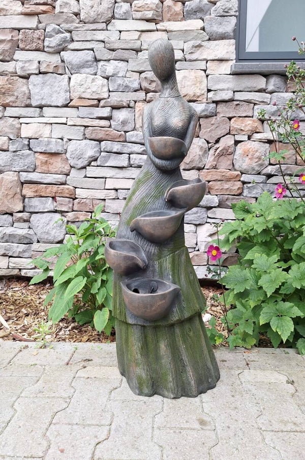 Modern dame fontein polyester 37 x 33 x 101cm