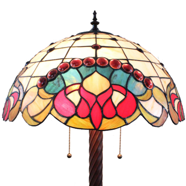 FL160058-16 Two lights Tiffany floor lamp