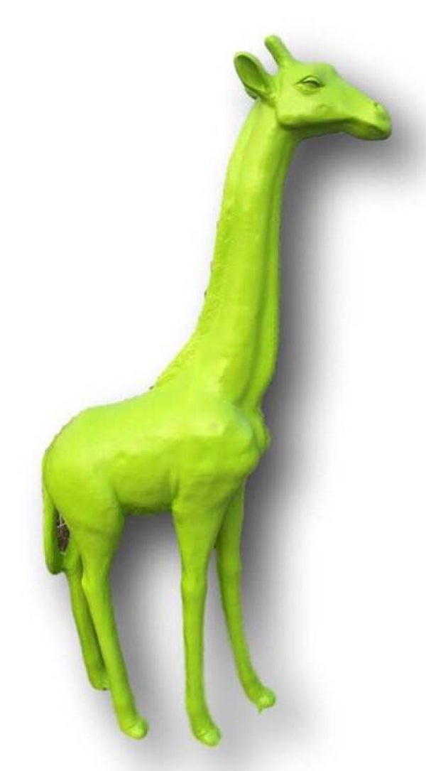 G6 Jungle Giraffe groen staand  polyester résine 220 CM