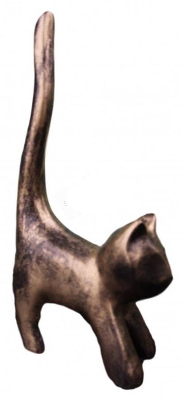 DPC210 krolse kat met staart in de lucht polyester résine 210 cm