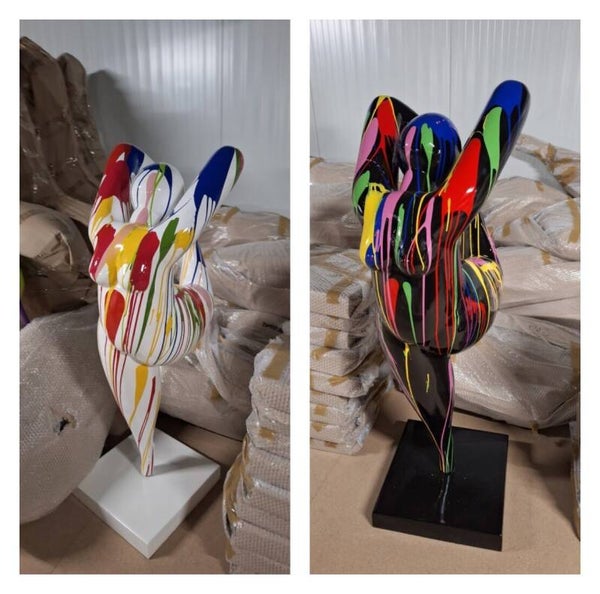 DDB145 Design Dame polyester résine multicolor wit 140 cm