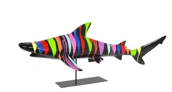 Reptil DH115 Haai Beeld multicolor zwart drop 115 cm